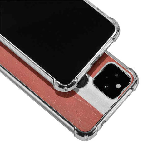 Latvia Flag Distressed Google Pixel 5 Clear Case